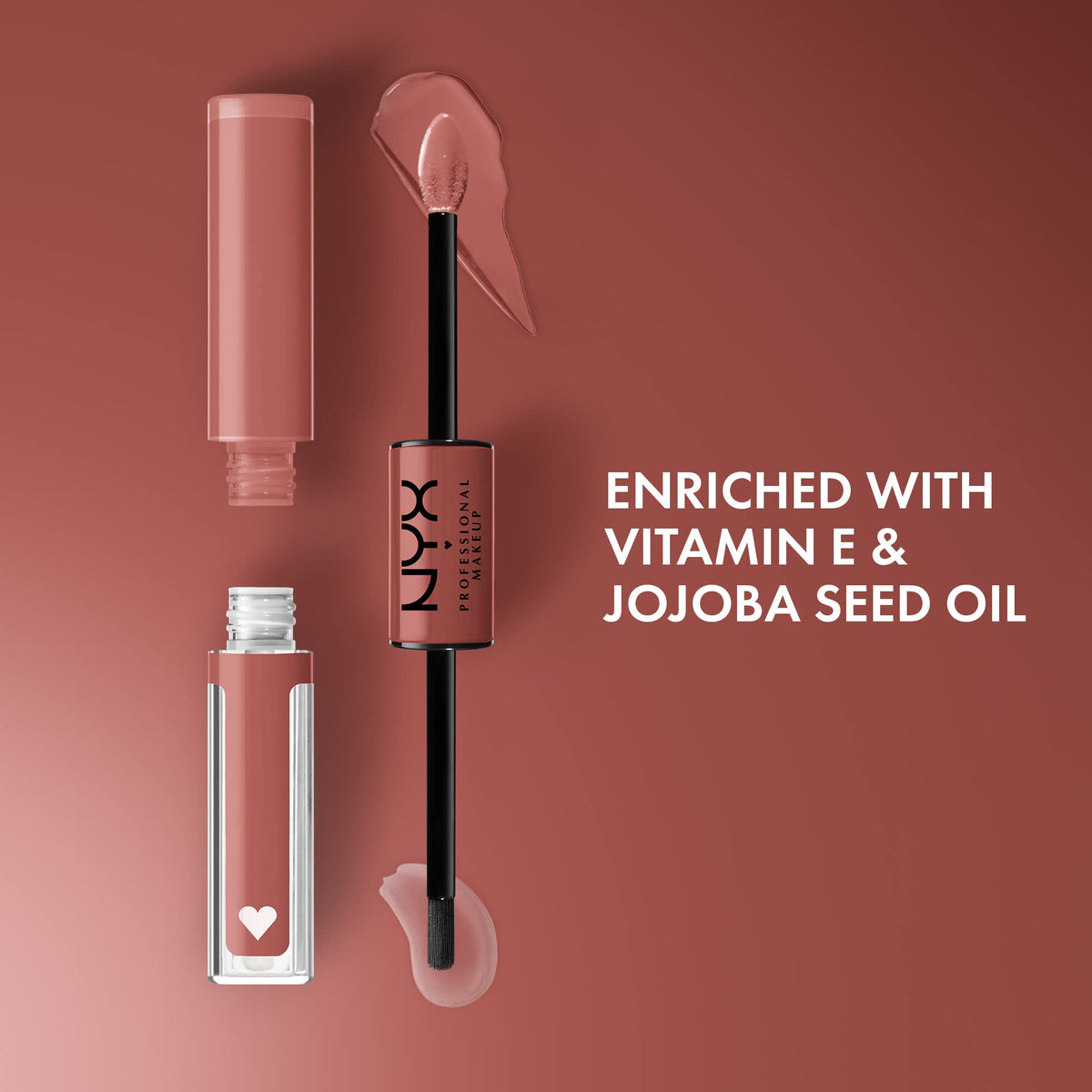 NYX PROFESSIONAL MAKEUP applicator wand detail showing precise tip for smooth base application