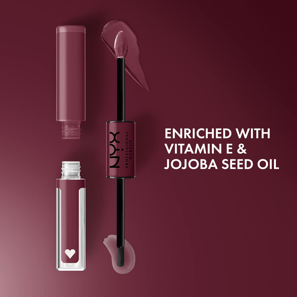 NYX PROFESSIONAL MAKEUP applicator wand displaying precise application and control