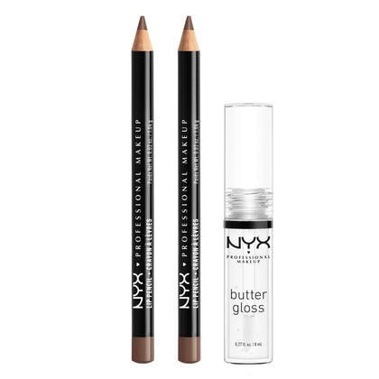 NYX PROFESSIONAL MAKEUP front view of Espresso slim lip pencil offering precise definition