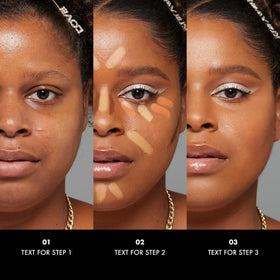 NYX PROFESSIONAL MAKEUP swatches on arm illustrating color payoff and shade range