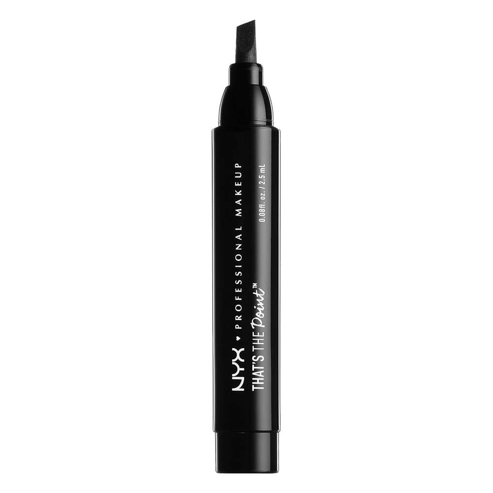 NYX PROFESSIONAL MAKEUP front packaging showing seven felt-tip eyeliners for versatile looks