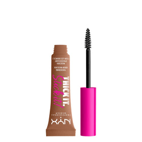 NYX PROFESSIONAL MAKEUP front packaging showing auburn brow mascara for clear identification