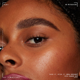 NYX PROFESSIONAL MAKEUP on-model brows demonstrating thicker, defined eyebrow finish