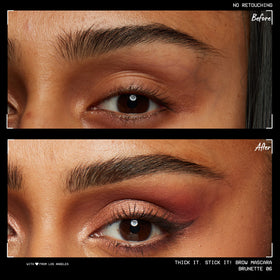 NYX PROFESSIONAL MAKEUP swatch showing fiber texture and buildable tint