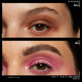 NYX PROFESSIONAL MAKEUP texture swatch on arm showing tinted, buildable finish and natural-looking fibers