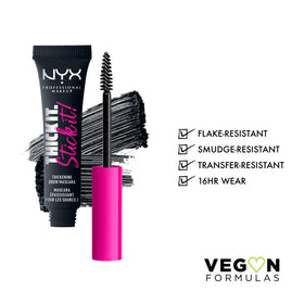 NYX PROFESSIONAL MAKEUP wand bristles close-up for precise, controlled application