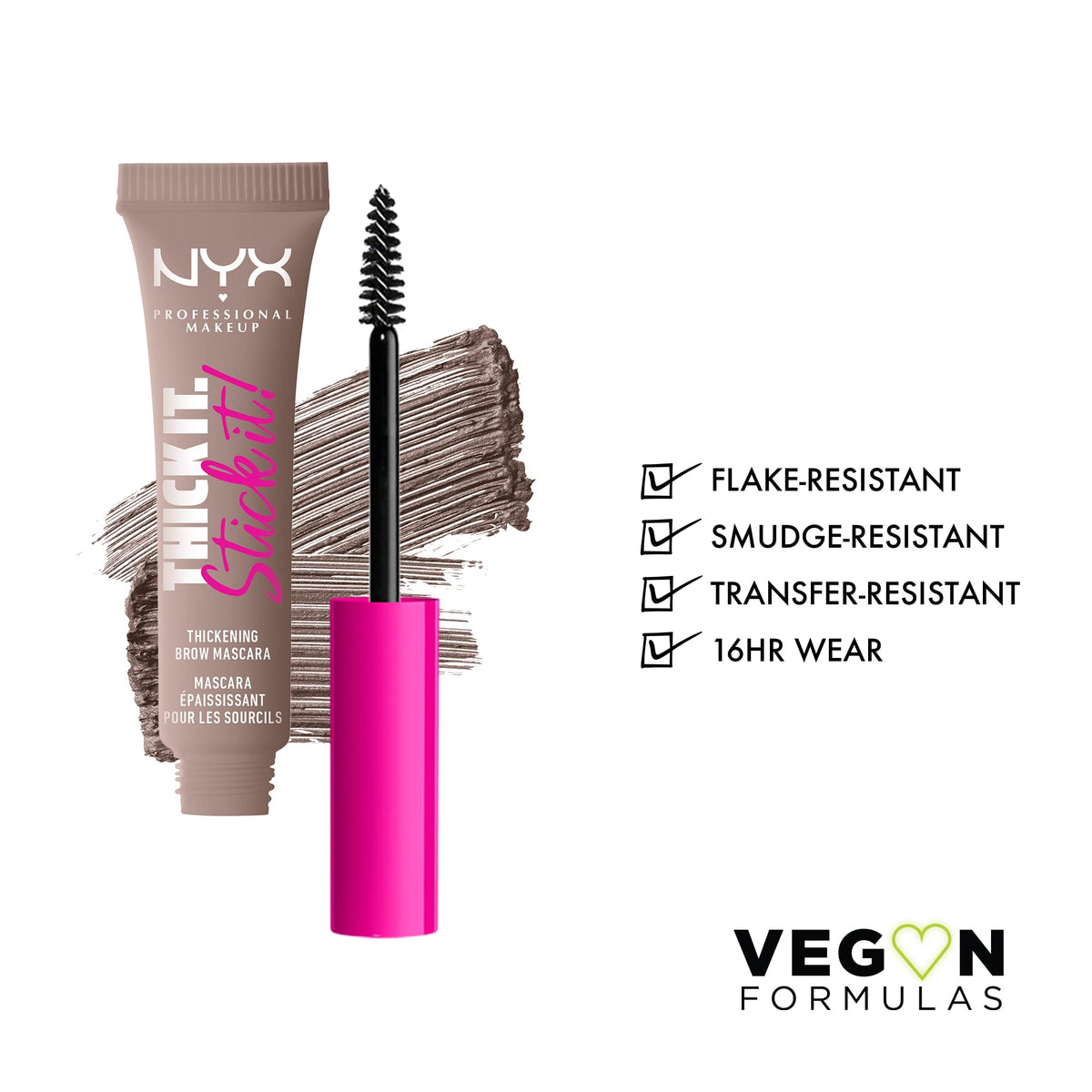 NYX PROFESSIONAL MAKEUP wand brush close-up for precise application and control