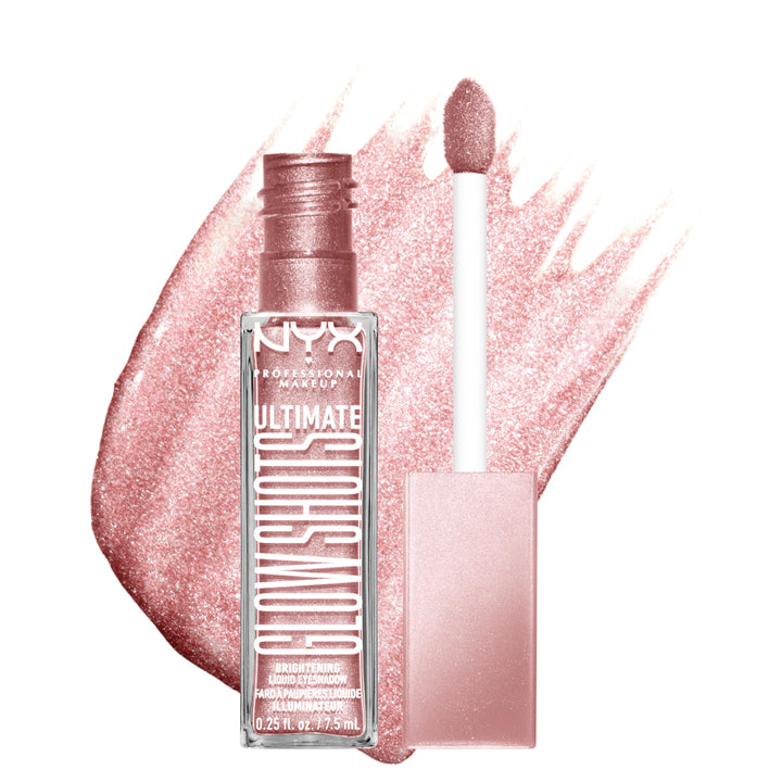 NYX PRODUCT front packaging showing Grapefruit Glow shade and instant shimmer