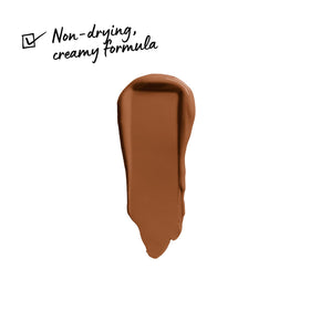 NYX PROFESSIONAL MAKEUP creamy texture swatch highlights high-pigment, matte coverage