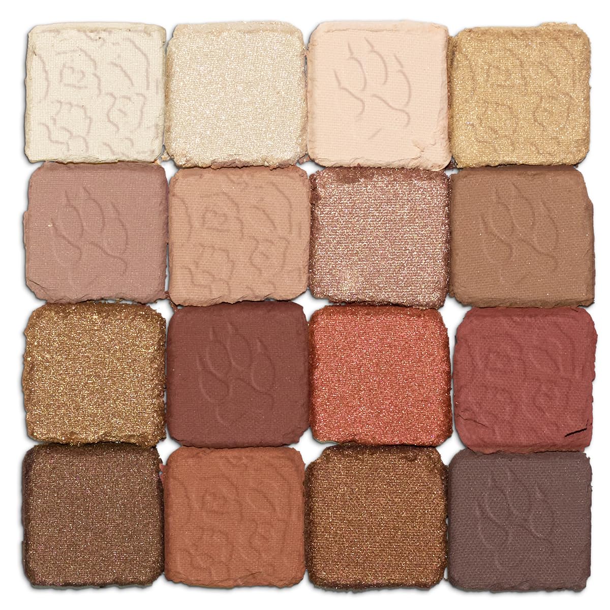 NYX PROFESSIONAL MAKEUP open palette flatlay showing all 16 shades for versatile looks benefit