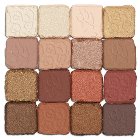 NYX PROFESSIONAL MAKEUP open palette flatlay showing all 16 shades for versatile looks benefit