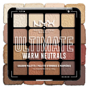 NYX PROFESSIONAL MAKEUP close-up of individual eyeshadow pans showing texture and rich pigment benefit
