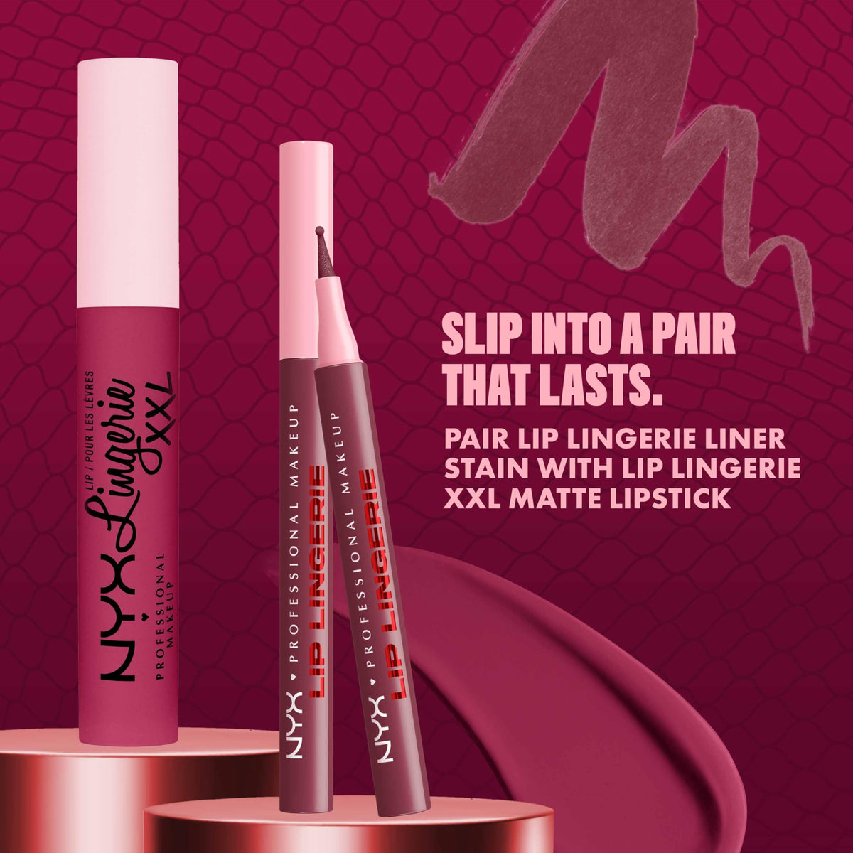 NYX PROFESSIONAL MAKEUP Wild Side lifestyle image with model highlighting wearable edge