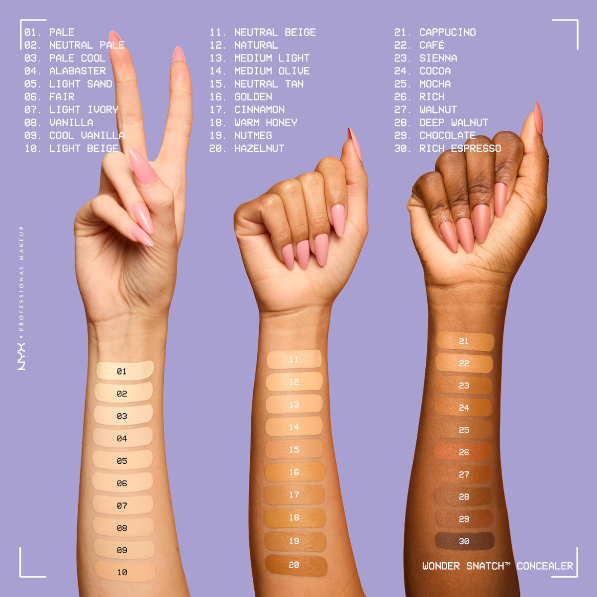 NYX PROFESSIONAL MAKEUP product beside coin to show size and travel-friendly scale