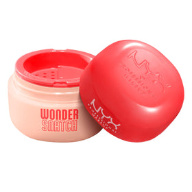 NYX PROFESSIONAL MAKEUP front packaging showing Apricot Attitude powder benefit of polished finish
