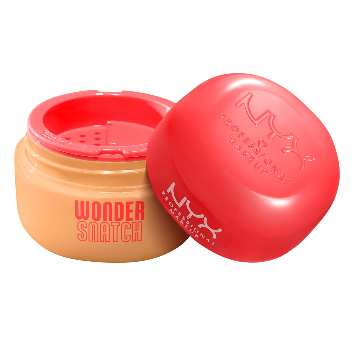 NYX PROFESSIONAL MAKEUP front packaging showing Banana Brat shade brightening effect