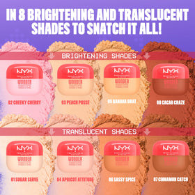 NYX PROFESSIONAL MAKEUP side label showing ingredients and clean formula