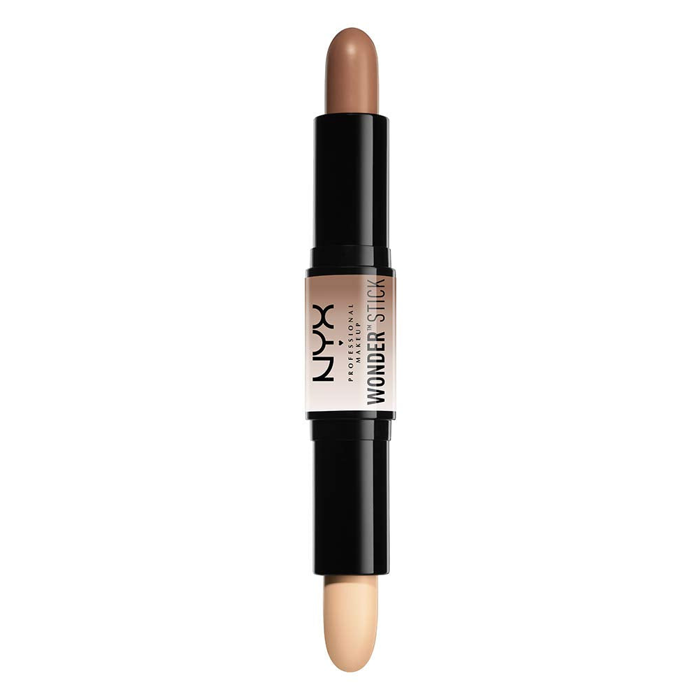 NYX PROFESSIONAL MAKEUP Wonder Stick front view showing both ends and label, easy sculpting