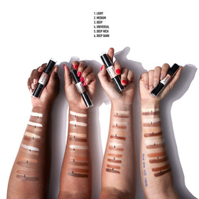 NYX Wonder Stick label and packaging displaying shade pairing and info