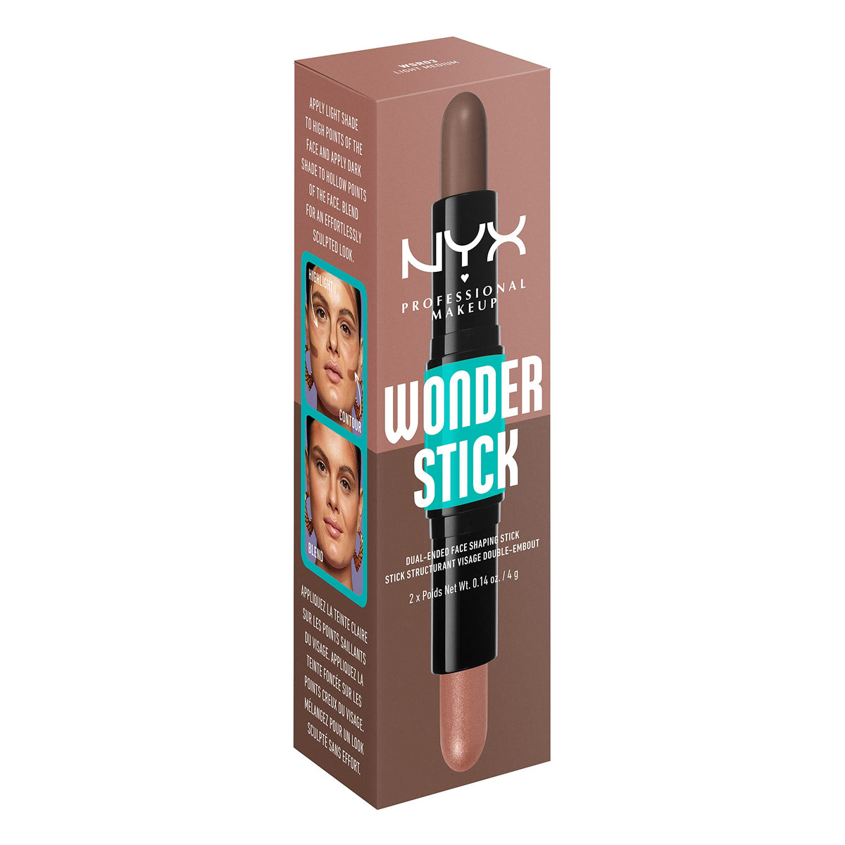 NYX Wonder Stick inside makeup bag showing travel-ready, everyday convenience