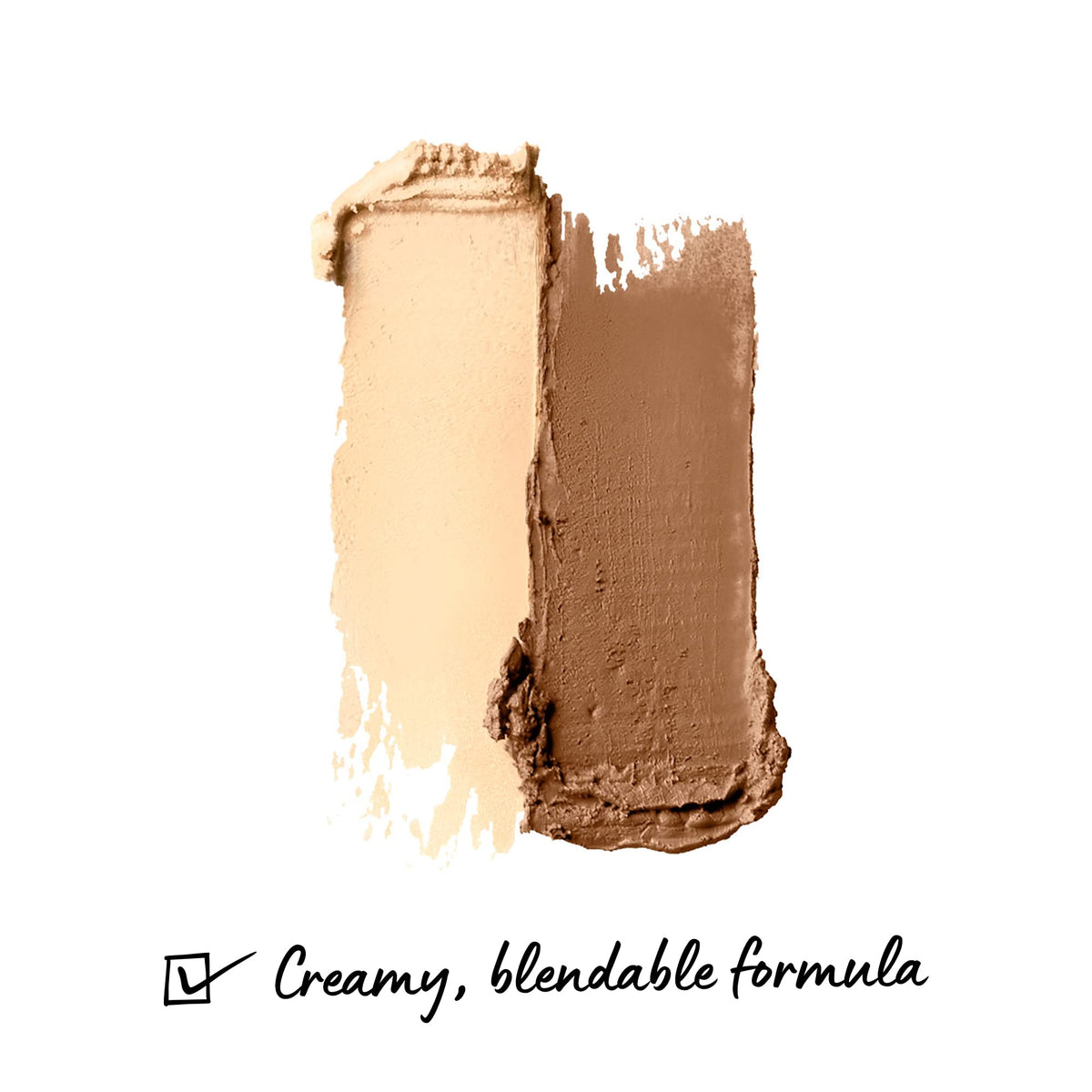 NYX PROFESSIONAL MAKEUP Wonder Stick swatched on light skin, shows blendable payoff