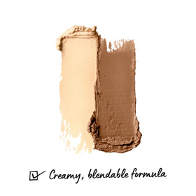 NYX PROFESSIONAL MAKEUP Wonder Stick swatched on light skin, shows blendable payoff