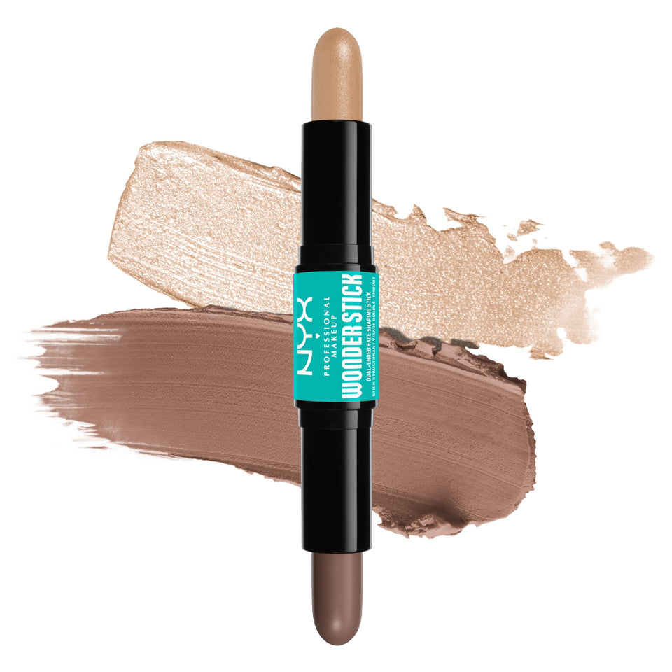 NYX PROFESSIONAL MAKEUP front product shot showing dual-ended stick, easy sculpting
