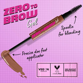 NYX PROFESSIONAL MAKEUP close-up doe-foot applicator delivering precise auburn pigment