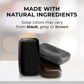 O NATURALS soap set staged in shower scene demonstrating convenient everyday use and clean result