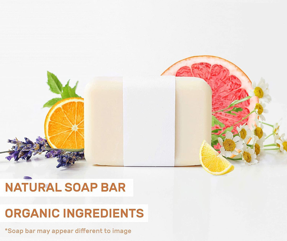 O NATURALS close-up of triple-milled texture showing dense, long-lasting soap