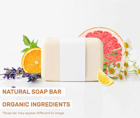 O NATURALS close-up of triple-milled texture showing dense, long-lasting soap
