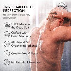 O NATURALS creamy lather texture demonstrating rich moisturizing foam