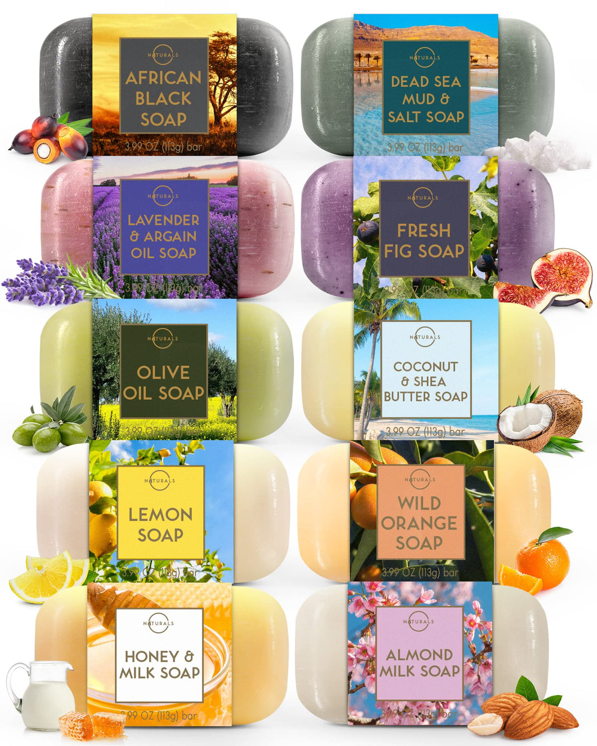 O NATURALS front box packaging showing gift-ready assortment benefits
