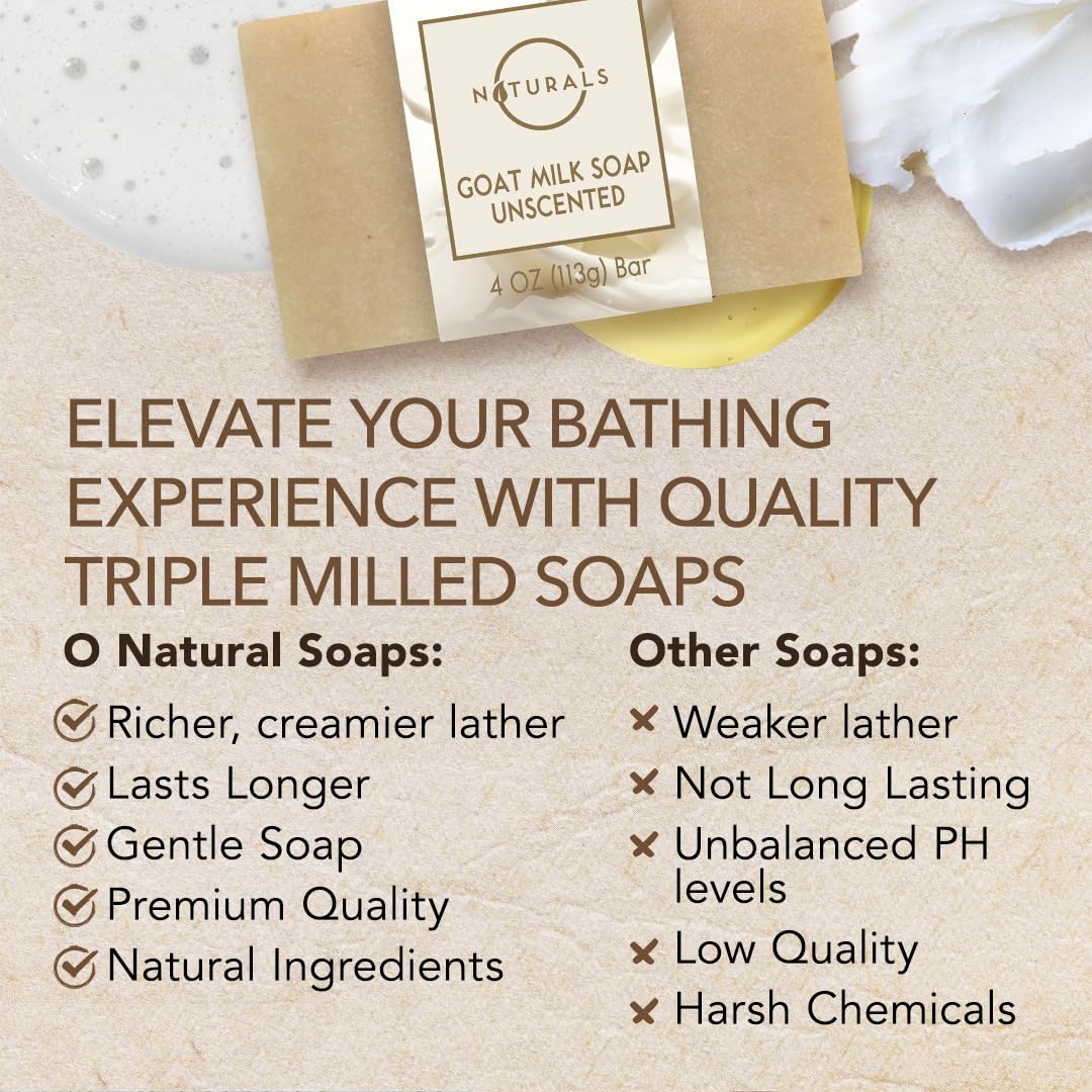 O NATURALS ingredient label detail highlighting goat milk and natural oils for informed purchase