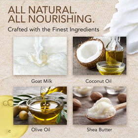 O NATURALS natural soap saver bag holding a bar to gently exfoliate and reduce soap waste