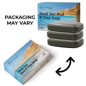 O NATURALS bar held in hand showing 4 oz scale and portable, long-lasting soap benefit