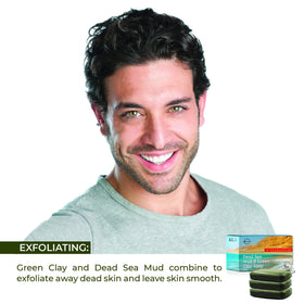 O NATURALS close-up texture of clay swirl and mineral specks highlighting gentle exfoliation benefit