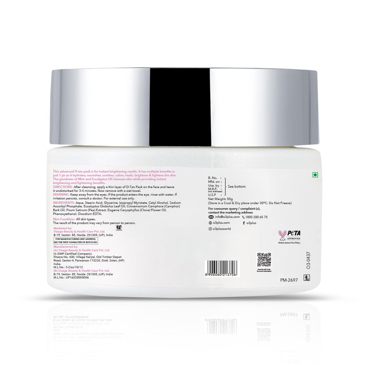 O3+ jar on bathroom shelf styled for routine use, suggesting daily skincare refresh