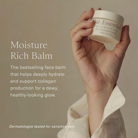 Oak Essentials open jar texture close-up showing buttery balm for deep hydration