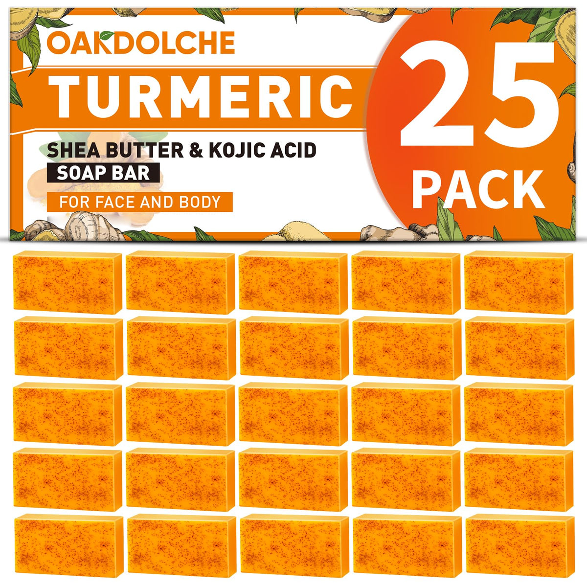 OAKDOLCHE front packaging showing the 25-piece gift set and neat presentation benefit