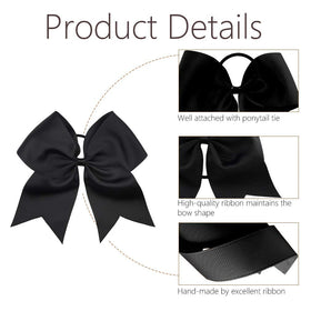 OAOLEER bow worn in ponytail on teen cheerleader for visible performance look