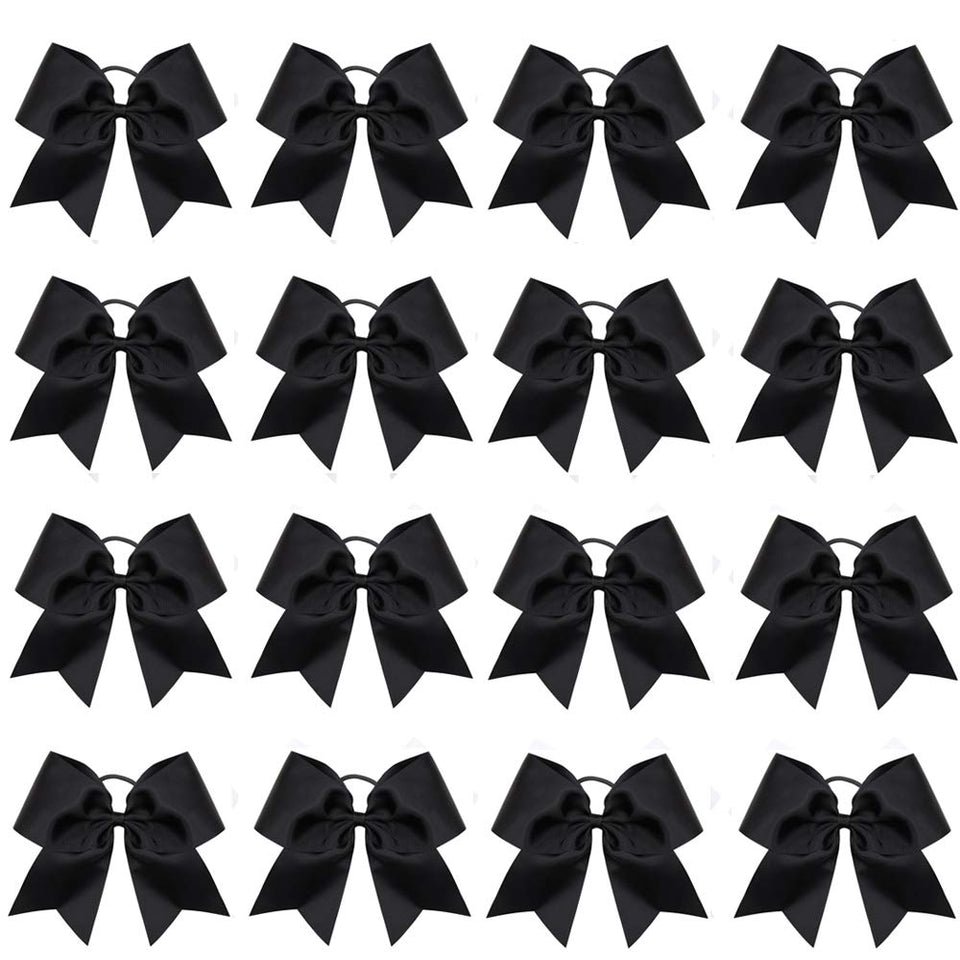 OAOLEER front packaging showing 16 black cheer bows, simplifies team distribution