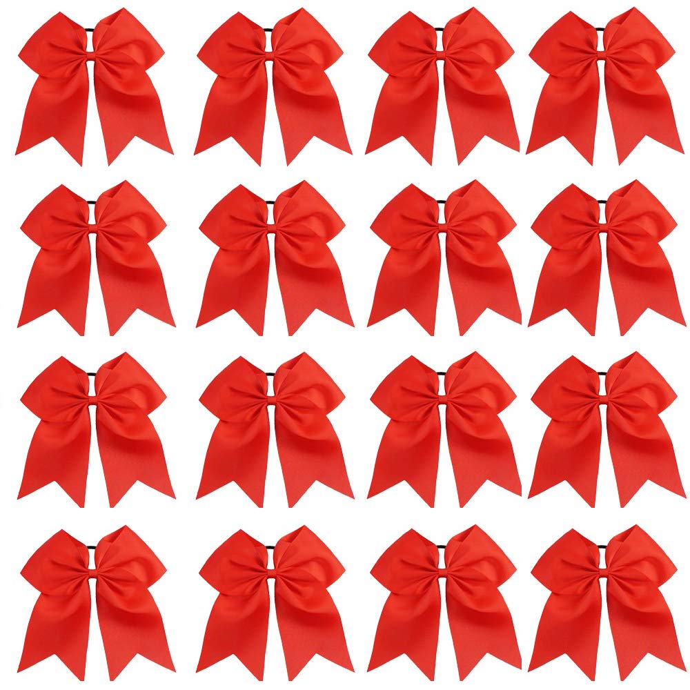 OAOLEER front packaging showing 16 red cheer bows ready for teams