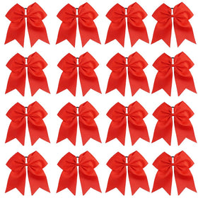 OAOLEER front packaging showing 16 red cheer bows ready for teams