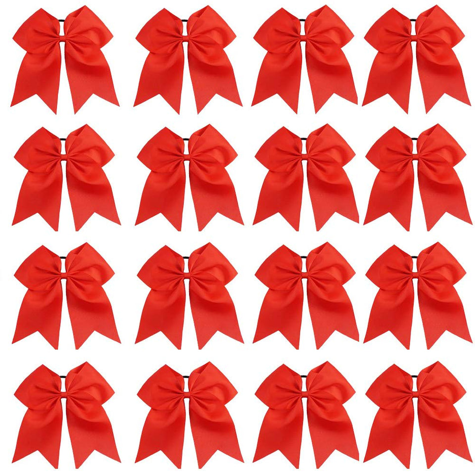 OAOLEER front packaging showing 16 red cheer bows ready for teams