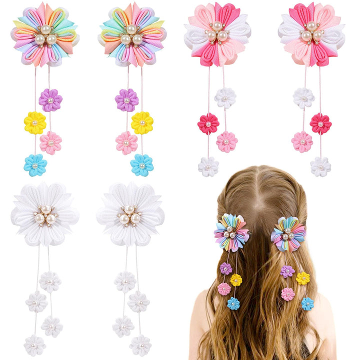 OAOLEER front view of 6PCS bow set showing colors and packaging, appealing gift