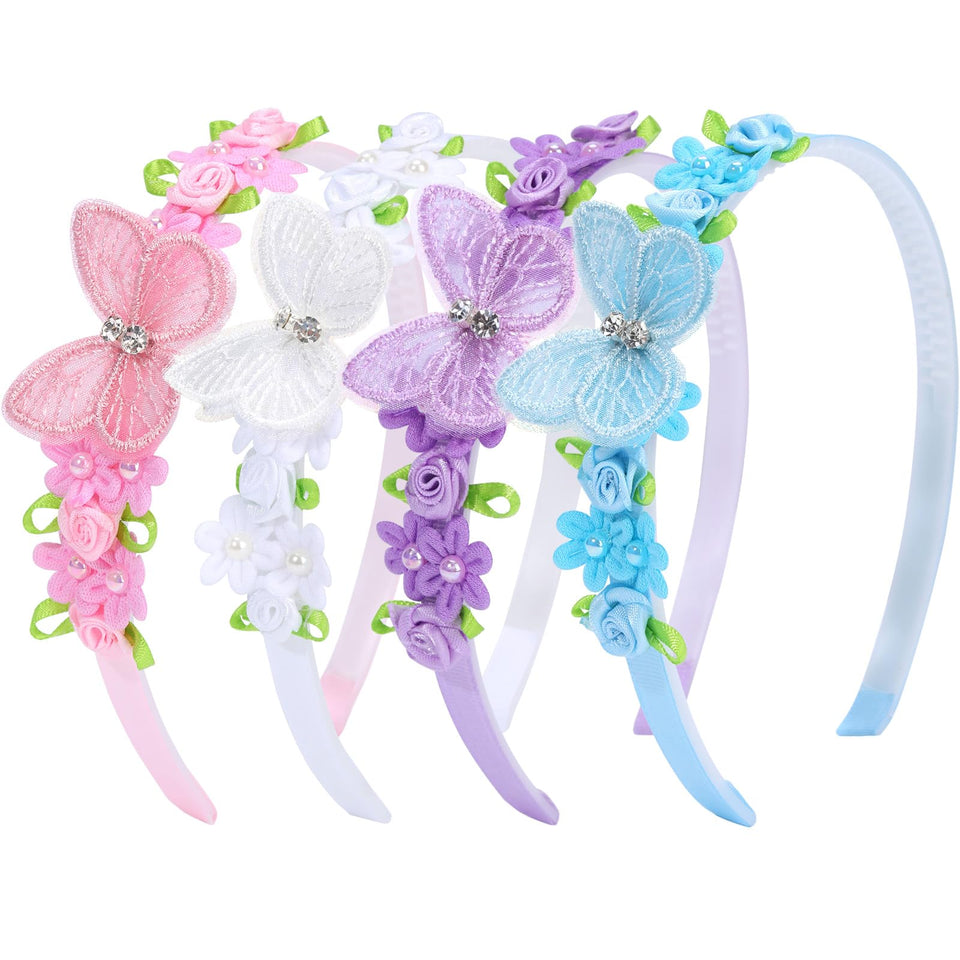 OAOLEER front view showing four colorful headbands for outfit matching