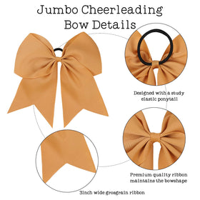OAOLEER bow worn in ponytail during sports showing stable, comfortable hold