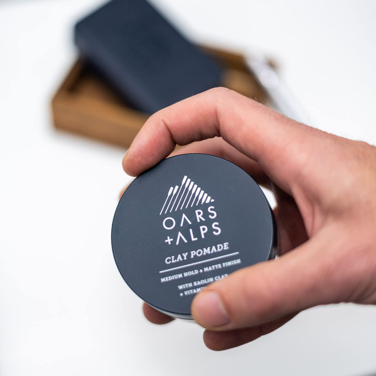Oars + Alps back label displaying ingredient list and clean formulation