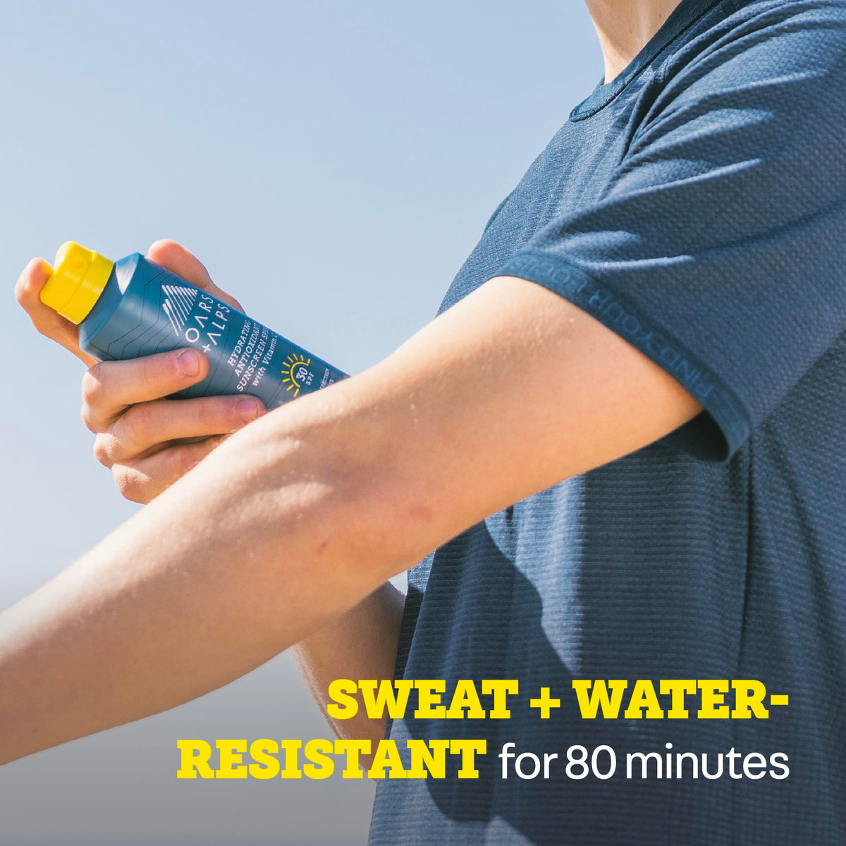 Oars + Alps in active beach setting for water-resistant protection